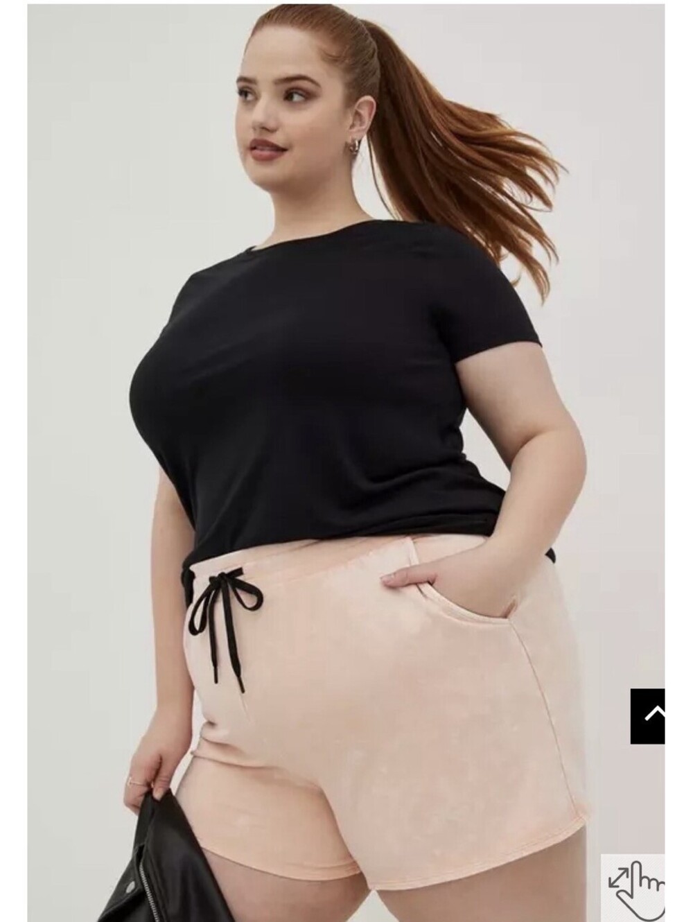 Torrid LoveSick Pink Cotton Wash Pull On Shorts Size 4X 26 NWT